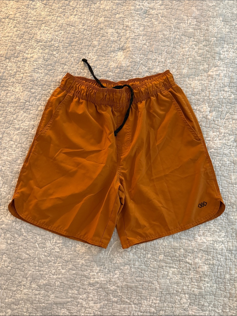 Men's Athletic Shorts - Orange Performance Training Shorts